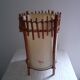 Lampe rotin Louis Sognot design 50's 60's