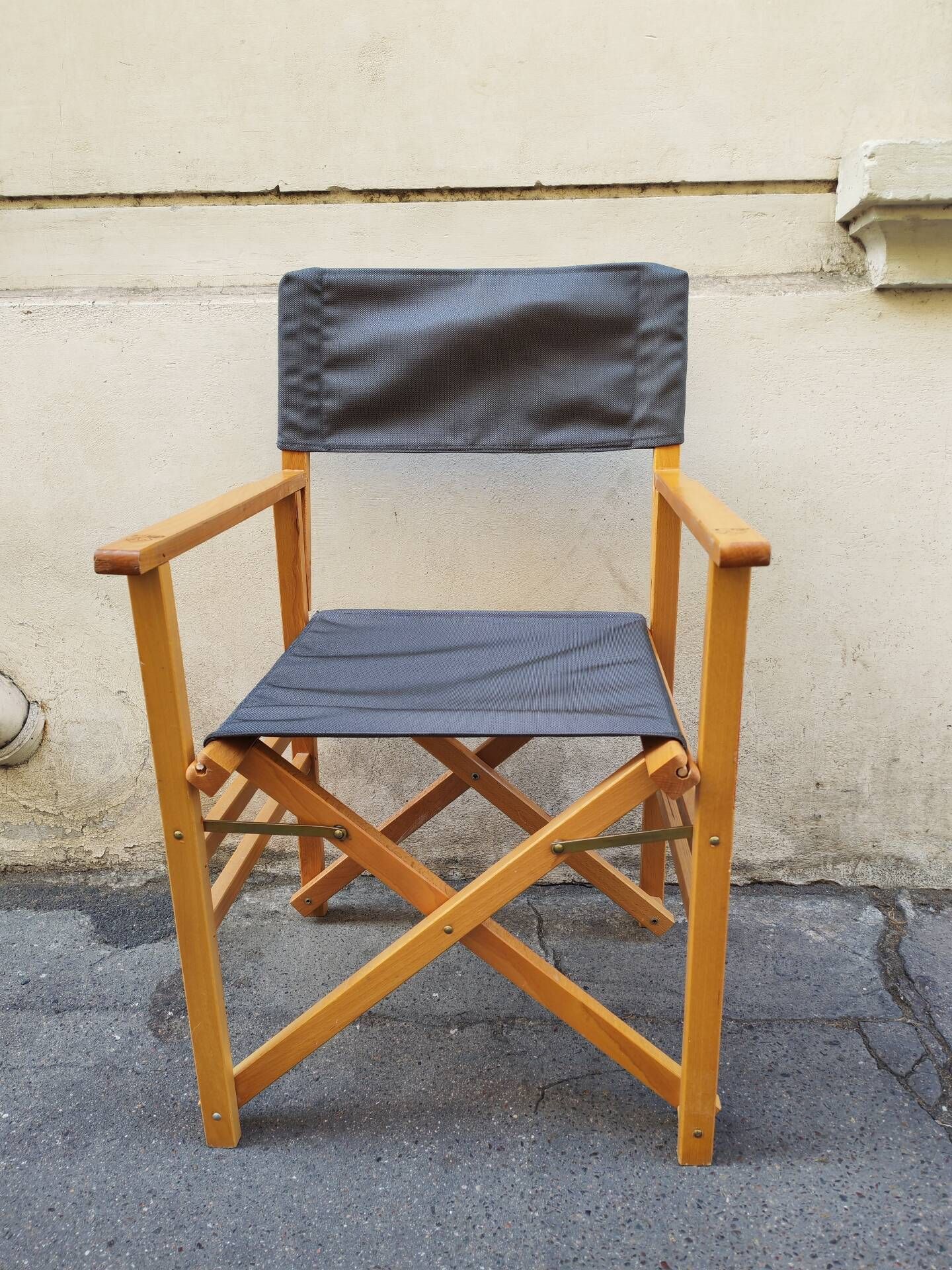 Fauteuil pliant style nautique, metteur en scène 