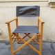 Fauteuil pliant style nautique, metteur en scène 