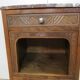 Art déco in massive walnut bedside table