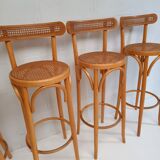 4 vintage bentwood stools and canning