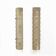 Pair of Murano Gold-Toned Frosted Glass and Brass Wall Sconces, Italy