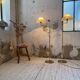 Pair of SCE floor lamps articulated brass 70s