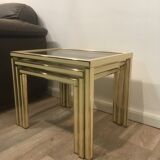 3 pull out tables by Jean-Claude Mahey 1970