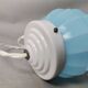 Small Art Deco blue Ceiling Lamp, 1940s
