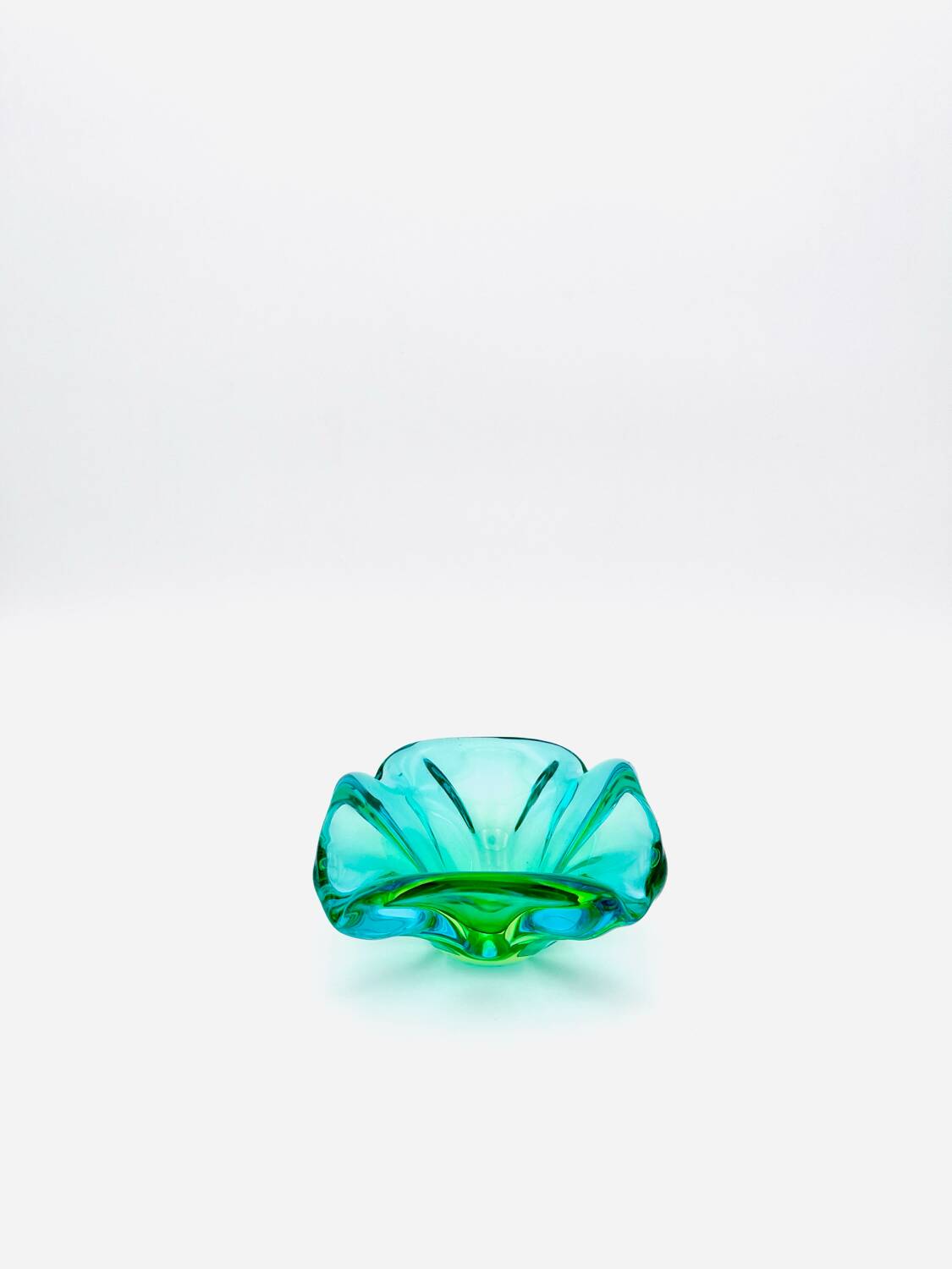 Rare Murano Vide-poche Ouraline Sommerso - Design by Flavio Poli - 1960