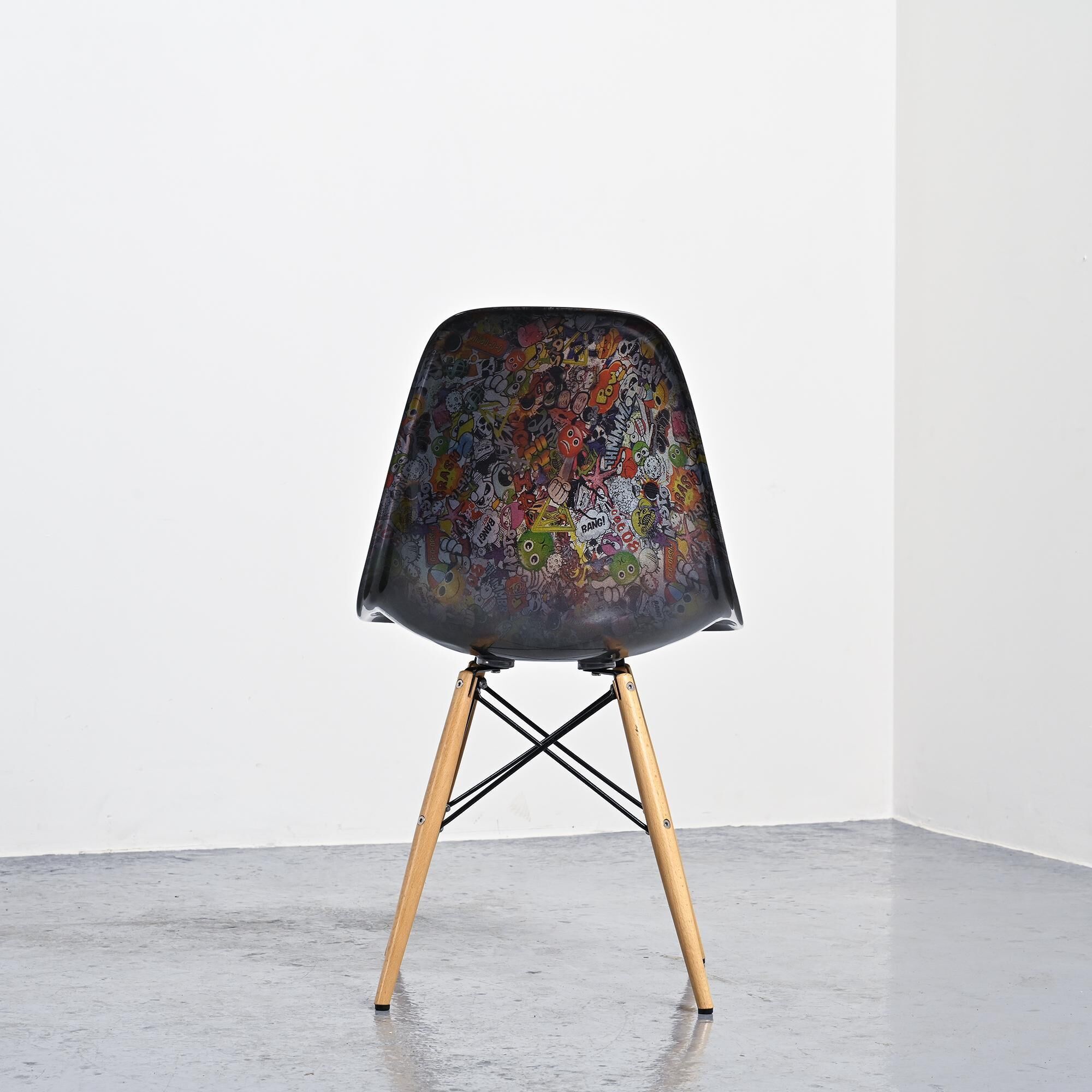 Eames chair customised by an artist, circa 2000