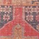 4x7 Vintage Pale Red Geometric Turkish Rug, 117x228Cm