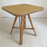 Vintage rattan side table 60