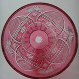 St. Louis Vase St Lambert pink crystal vase 29cm