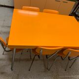 Table Formica year 60 & 6 chairs
