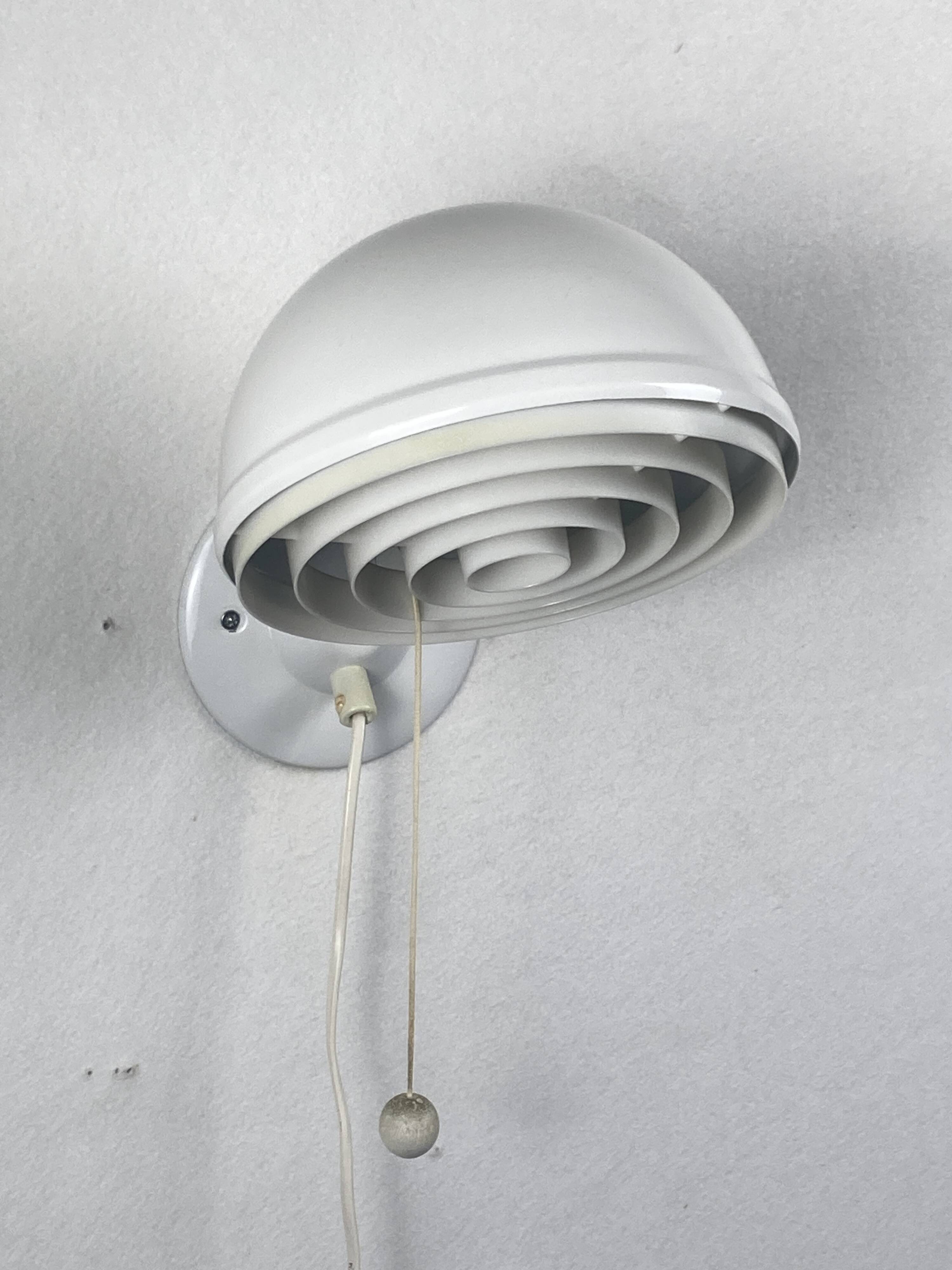 Pair Scandinavian wall sconces by Knud Christensen for ABO Randers, Denmark 1960s-1970s