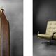 Swivel armchair in leather by Eugen Schmidt, Germany 1960