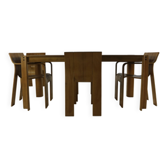 Dutch seventies design dining group by Gijs Bakker for Castelijn