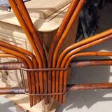 Vintage rattan headboard