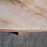 Veined pink marble coffee table