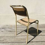 Series of 4 vintage school chairs