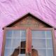 Vitrine pour miniature style chalet en bois vintage mural