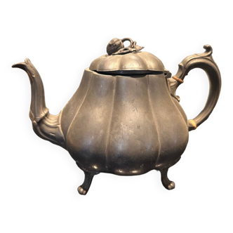 Old Sheffield pewter teapot