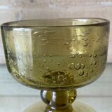 Glass - biot bowl in blown and bubbled glass