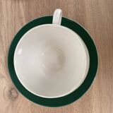 Set of 2 Digoin Sarreguemines cups and saucers