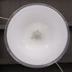 White mouth-blown opaline glass pendant by Michael Bang for Holmegaard, Denmark, 1980s