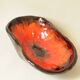 Vintage ceramic cup modernist style flamboyant colors