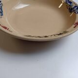 Grand plat creux Badonviller art déco