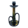 Art Nouveau - Flemish Art Pottery Candlestick - Flame Glaze Technique