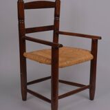 Children's straw armchair