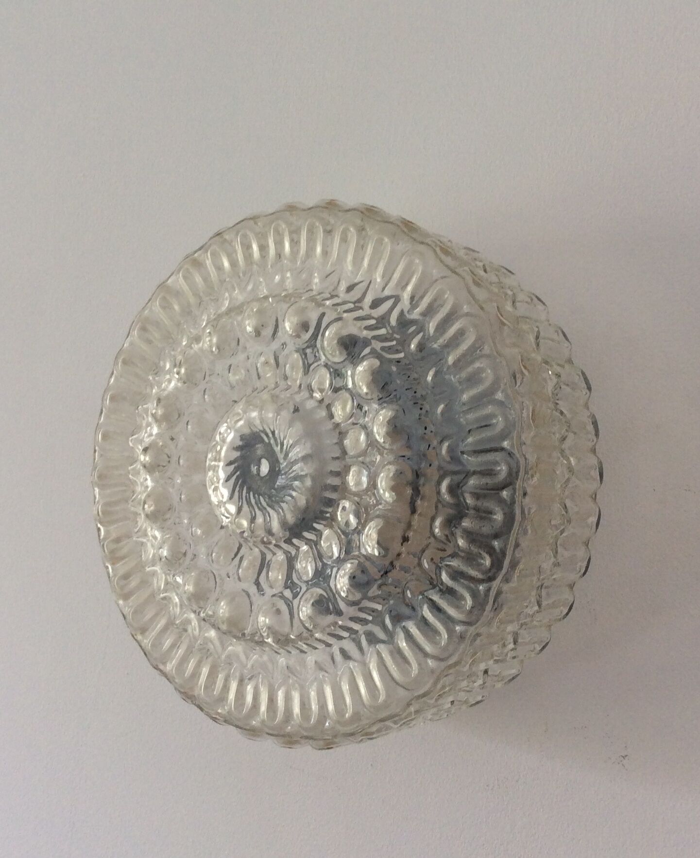 Vintage moulded glass ceiling from the 60s and 70s