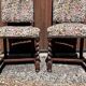 Colonial armchair in solid wood and weaving