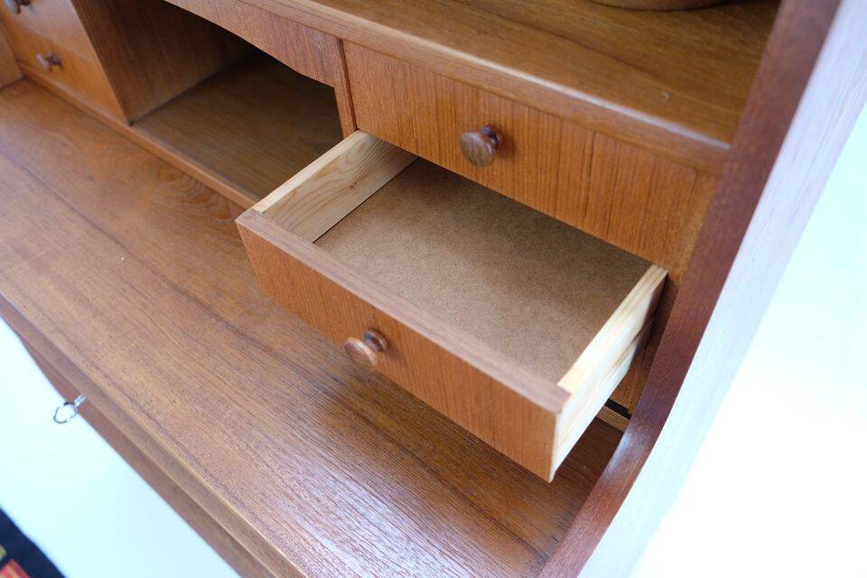 Vintage Danish secretary from the 1960s/70s, in teak, mid-century style.