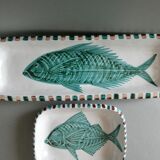 2 ceramic dishes, Fazio Vallauris SAP, 60s