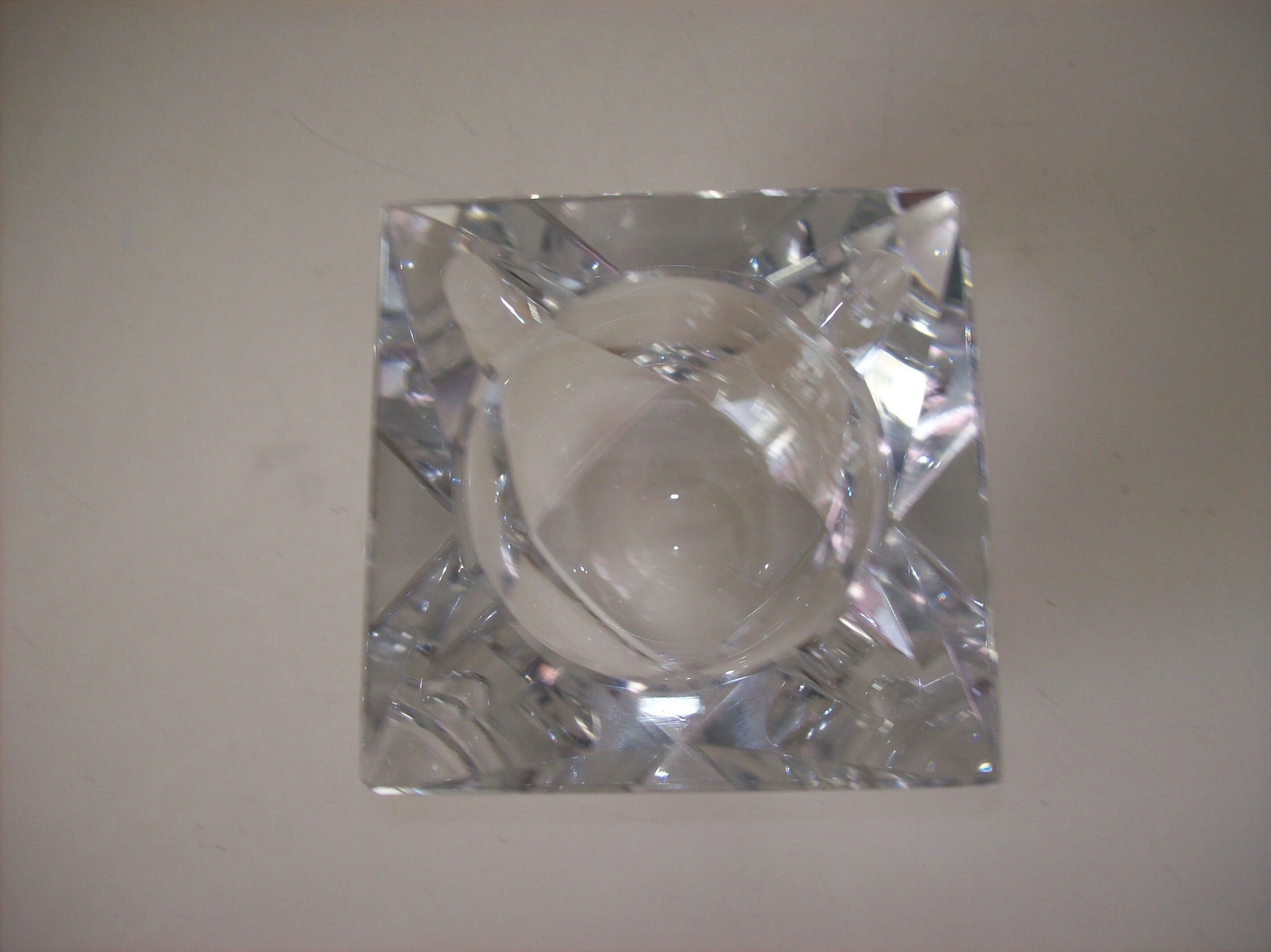 Saint Louis crystal ashtray