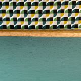 1950s schoolmaster's desk in solid oak