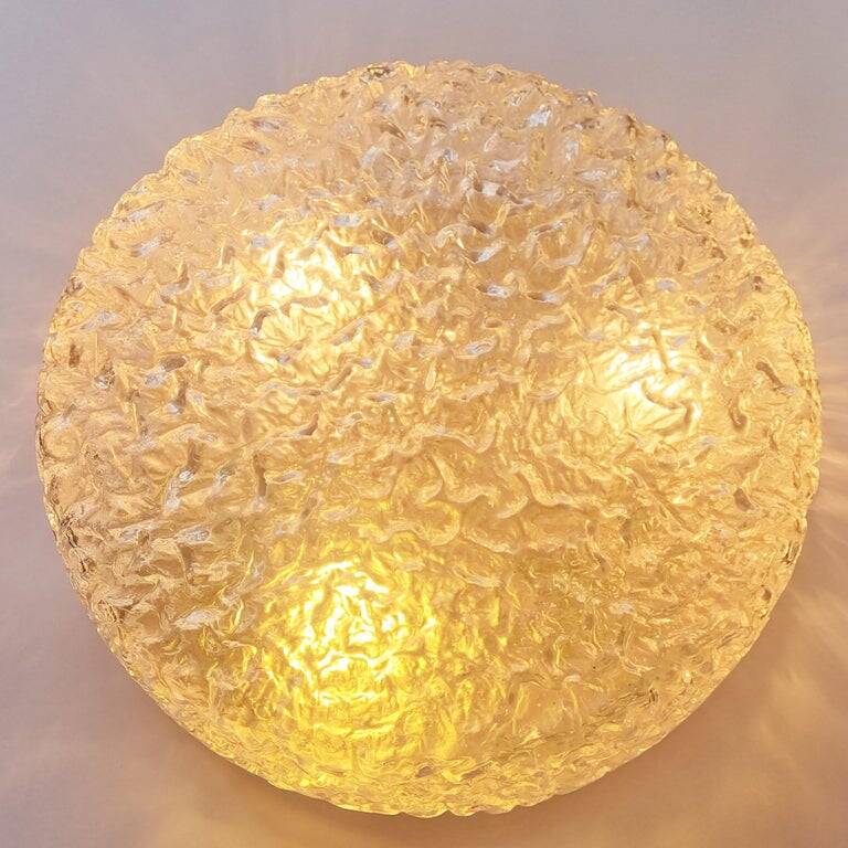 Large Midcentury Bubble Flush Mount, Helena Tynell, Limburg, Germany, 1970s