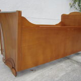 Child bed wood shape bow of boat