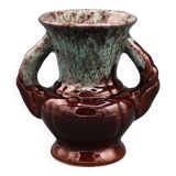 Small vallauris style vase from the adp earthenware factory - handmade - unique - vintage