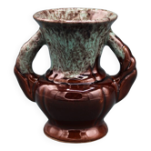 Petit vase style vallauris de la faïencerie adp - fait main - unique - vintage