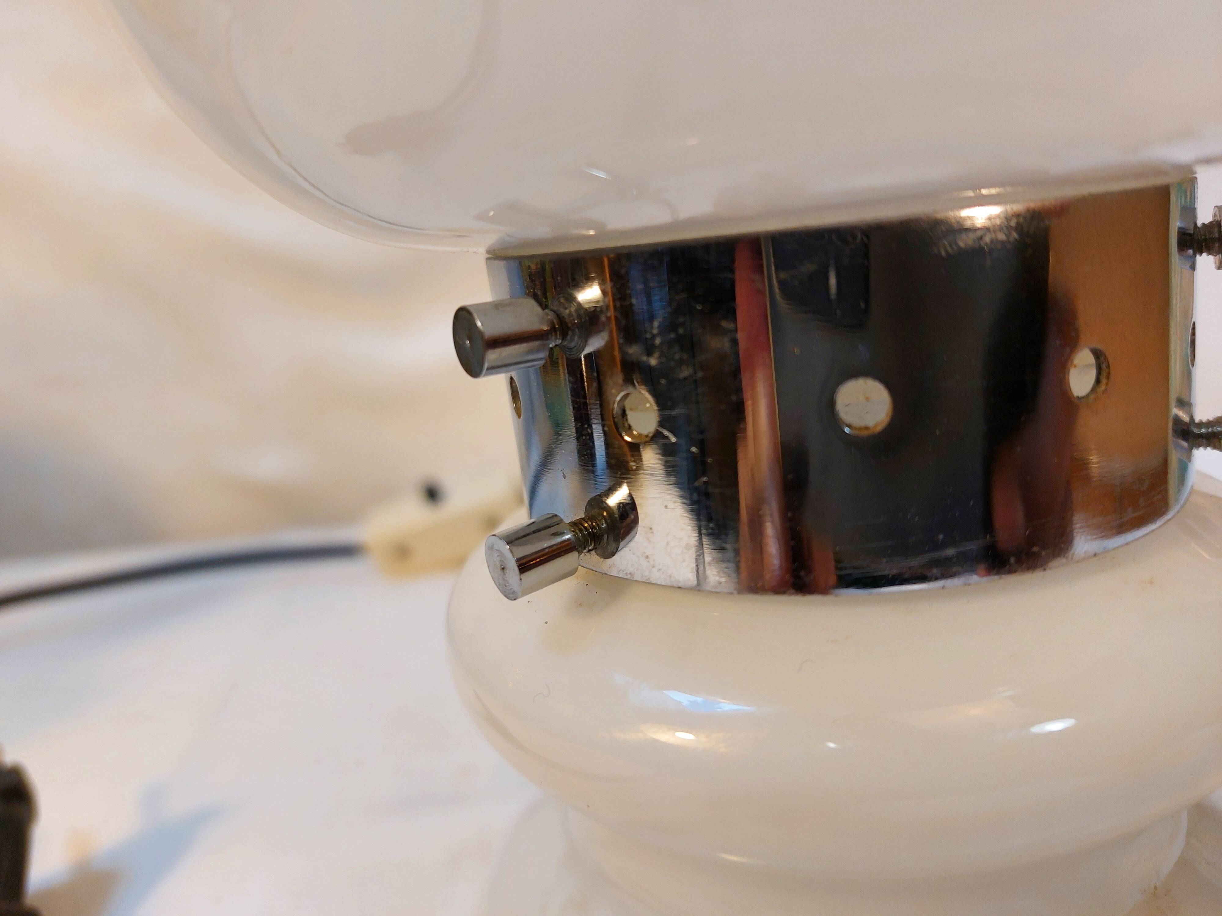 Glass Mushroom Table Lamp