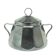 Sugar bowl, postmodernism, silver-plated brass, Poland, 1970s