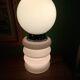 Opaline lamp in Murano glass, Mazzega, Carlos Nason