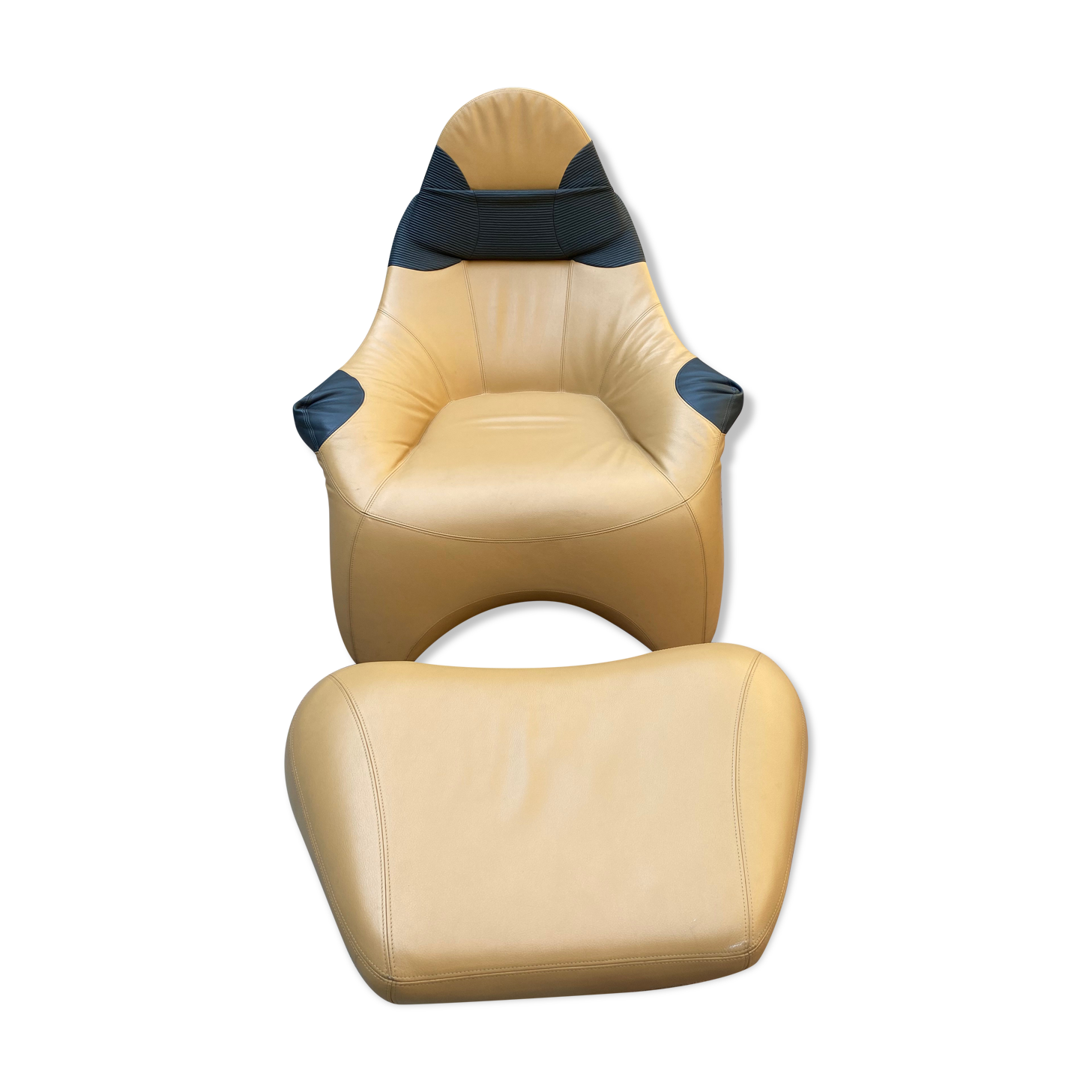 Armchair and Ottoman model "Poggiapiede Hal" - Marc Sadler - 1997