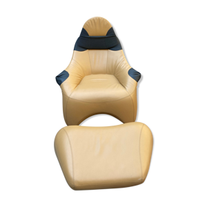 fauteuil et ottoman modèle Poggiapiedé Hal - Marc Sadler - 1997
