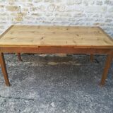 Farmhouse table with two extensions