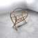 1960s rattan and bamboo magazine rack