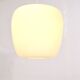 Large Scandinavian opaline pendant light - 1960s