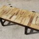 Coffee table Model Garrigue in Ceramics and Wood by Roger Capron, France, 1950s