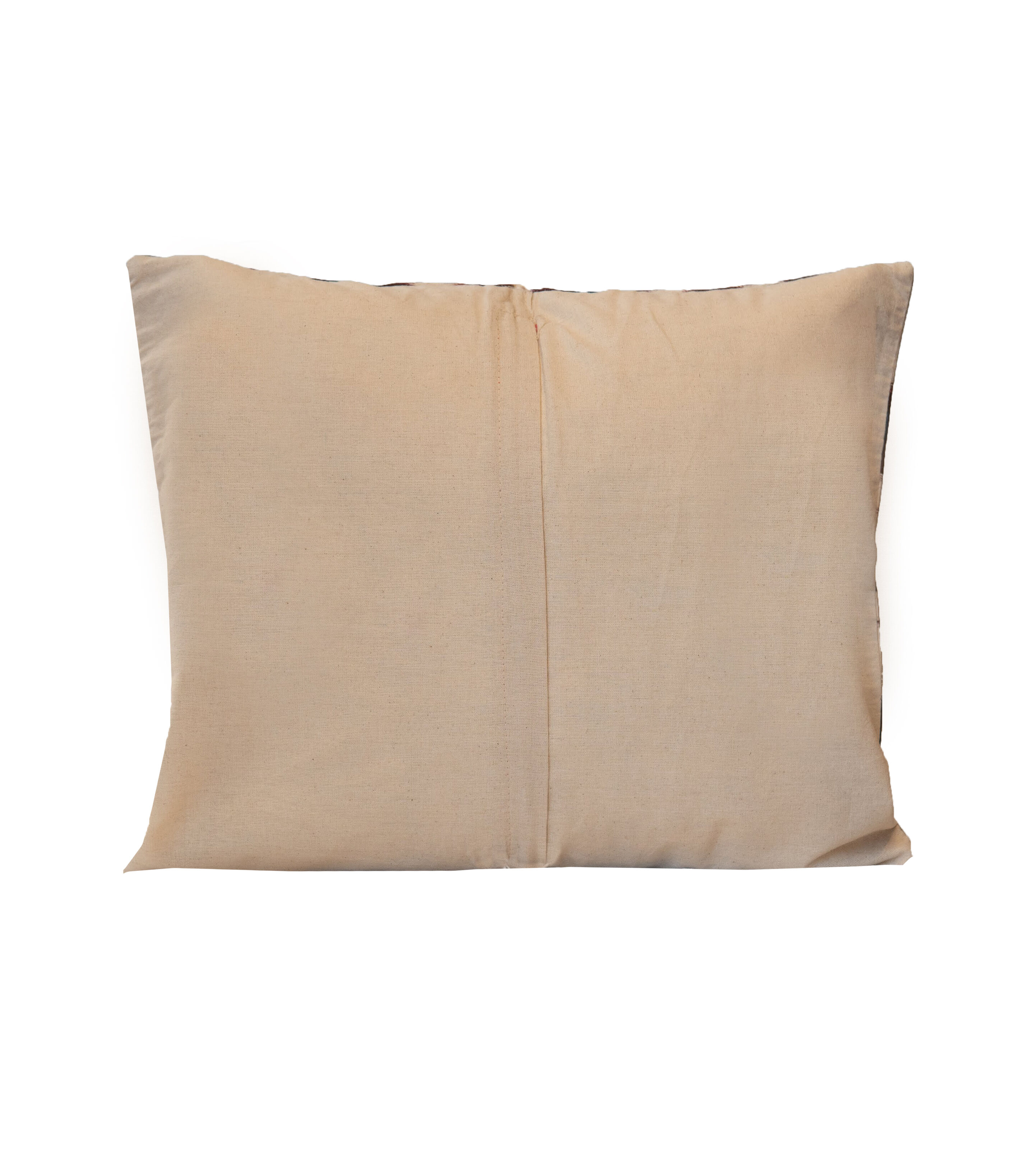 Abstract Cotton and Silk Cushion Cover, Unique Khotan scatter cushion